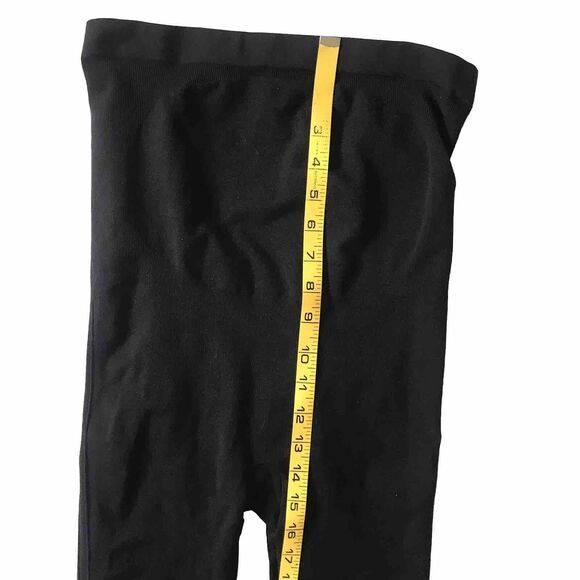 SPANX Maternity Leggings SZ M Black High Waist Panel Bump Pregnancy Stretch 23” - Picture 5 of 8